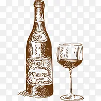 卡通手绘酒杯-空若网 卡通手绘酒杯-空若网