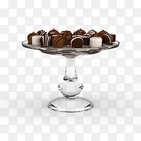 白色透明蛋糕架-空若网 白色透明蛋糕架-空若网