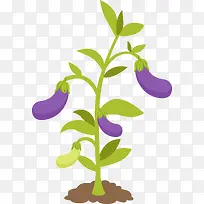 紫色卡通茄子-空若网 紫色卡通茄子-空若网