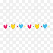 手绘彩色的心-空若网 手绘彩色的心-空若网