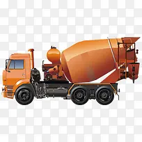 橙色水泥车-空若网 橙色水泥车-空若网