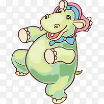 卡通河马造型图案-空若网 卡通河马造型图案-空若网