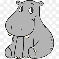 卡通河马PNG下载-空若网 卡通河马PNG下载-空若网