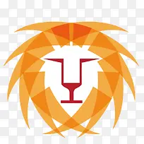 矢量橙色的狮子头-空若网 矢量橙色的狮子头-空若网