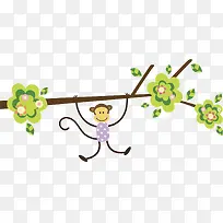 树枝上的猴子-空若网 树枝上的猴子-空若网