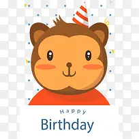 卡通过生日的小猴子-空若网 卡通过生日的小猴子-空若网