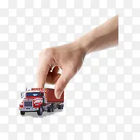 唯美手拿汽车卡车-空若网 唯美手拿汽车卡车-空若网