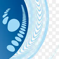 蓝色椭圆波点素材-空若网 蓝色椭圆波点素材-空若网