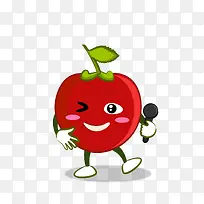 矢量卡通扁平化苹果水果png-空若网 矢量卡通扁平化苹果水果png-空若网