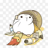 矢量卡通仓鼠-空若网 矢量卡通仓鼠-空若网