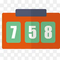 橙色矢量卡通闹钟-空若网 橙色矢量卡通闹钟-空若网