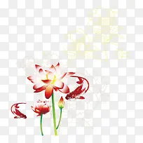 粉色水彩莲花-空若网 粉色水彩莲花-空若网