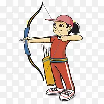 手绘射击的女孩-空若网 手绘射击的女孩-空若网