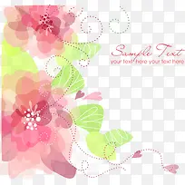梦幻水彩花朵背景-空若网 梦幻水彩花朵背景-空若网
