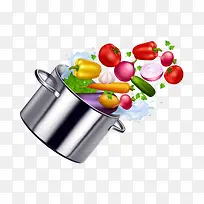 矢量不锈钢里的水果-空若网 矢量不锈钢里的水果-空若网