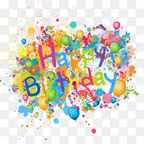 矢量创意生日字体-空若网 矢量创意生日字体-空若网