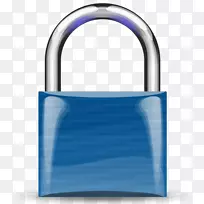 挂锁安全-浅蓝色-空若网 挂锁安全-浅蓝色-空若网