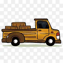 手绘卡车矢量图下载-空若网 手绘卡车矢量图下载-空若网