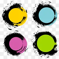 矢量墨迹喷溅素材-空若网 矢量墨迹喷溅素材-空若网