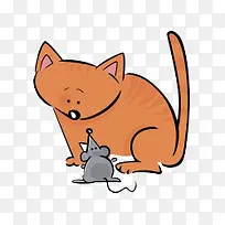 卡通手绘卡通猫咪老鼠漫画-空若网 卡通手绘卡通猫咪老鼠漫画-空若网