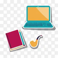 卡通手绘 电脑 笔记本 烟嘴 -空若网 卡通手绘 电脑 笔记本 烟嘴 -空若网