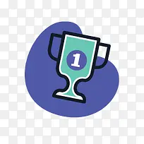 卡通棒棒哒矢量奖杯-空若网 卡通棒棒哒矢量奖杯-空若网