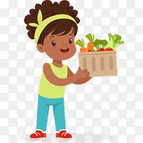 卡通蔬菜女孩-空若网 卡通蔬菜女孩-空若网