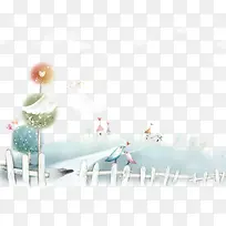 栅栏上的小鸟-空若网 栅栏上的小鸟-空若网