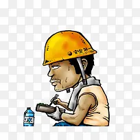 ��ɫ�ֻ�ũ�񹤿�ͨ�廭-������