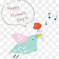 母亲节快乐唱歌小鸟-空若网 母亲节快乐唱歌小鸟-空若网