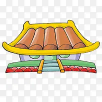 手绘彩色卡通房子-空若网 手绘彩色卡通房子-空若网