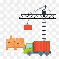 卡车运送的集装地PNG-空若网 卡车运送的集装地PNG-空若网