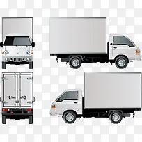 卡通手绘灰色大型卡车-空若网 卡通手绘灰色大型卡车-空若网