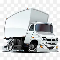 卡通手绘微笑的卡通卡车-空若网 卡通手绘微笑的卡通卡车-空若网