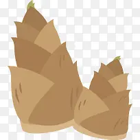 卡通手绘蔬菜装饰海报设计竹笋-空若网 卡通手绘蔬菜装饰海报设计竹笋-空若网