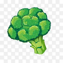 手绘西兰花-空若网 手绘西兰花-空若网