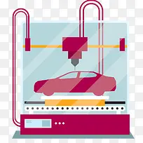 汽车工业制造插画-空若网 汽车工业制造插画-空若网