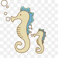 卡通海马动物设计-空若网 卡通海马动物设计-空若网
