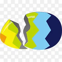 多彩裂开复活节彩蛋-空若网 多彩裂开复活节彩蛋-空若网