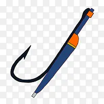 蓝色的卡通长钩子-空若网 蓝色的卡通长钩子-空若网