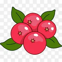 对称矢量卡通蔓越莓-空若网 对称矢量卡通蔓越莓-空若网