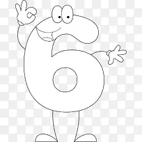 卡通数字6-空若网 卡通数字6-空若网