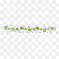 卡通绿色幸运四叶草装饰-空若网 卡通绿色幸运四叶草装饰-空若网