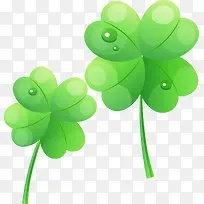 卡通清新精美四叶草-空若网 卡通清新精美四叶草-空若网