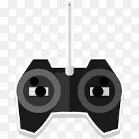 黑色矢量对称遥控器-空若网 黑色矢量对称遥控器-空若网