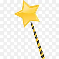 黄色星星魔法棒-空若网 黄色星星魔法棒-空若网
