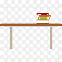 矢量图摆放在书桌上的书籍-空若网 矢量图摆放在书桌上的书籍-空若网