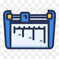 彩色打印机扁平化元素-空若网 彩色打印机扁平化元素-空若网