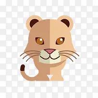 手绘卡通动物贴纸小老虎-空若网 手绘卡通动物贴纸小老虎-空若网