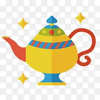 矢量扁平化阿拉丁神灯-空若网 矢量扁平化阿拉丁神灯-空若网